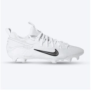 Nike Alpha Huarache 9 Elite White Low Lacrosse Cleats Size US Men 8 / Women 9.5